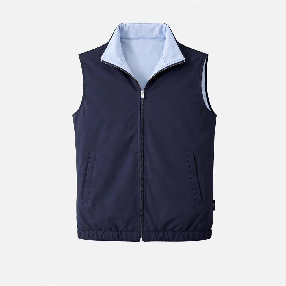 Navy Blue Reversible Gilet