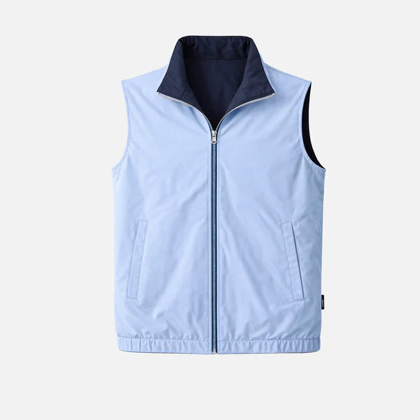Navy Blue Reversible Gilet